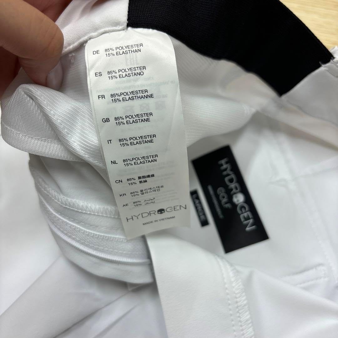 新品未使用品　HYDROGEN ゴルフパンツ　Lサイズ ハーフパンツ　白 新品未使用品 HYDROGEN ゴルフパンツ Lサイズ ハーフパンツ 白